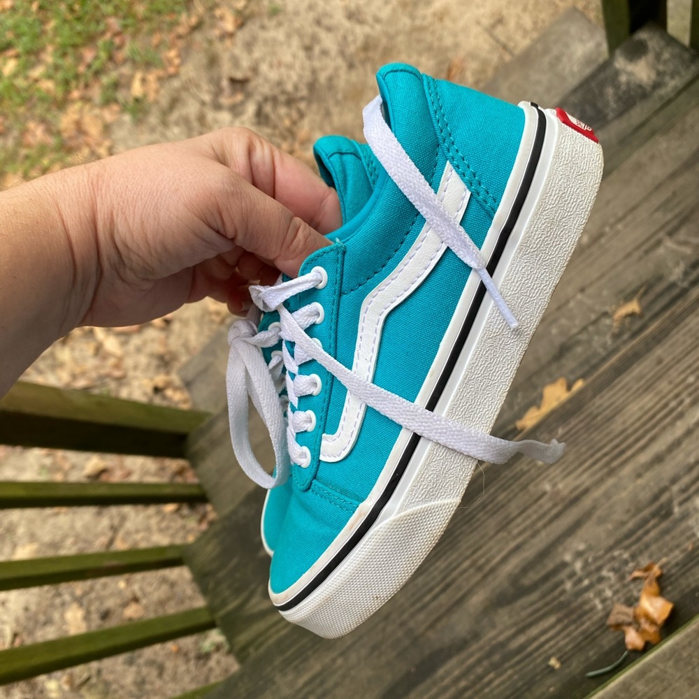 blue kids vans size 13